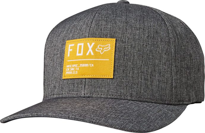 FOX Non Stop Flexfit Hat, Black/Yellow