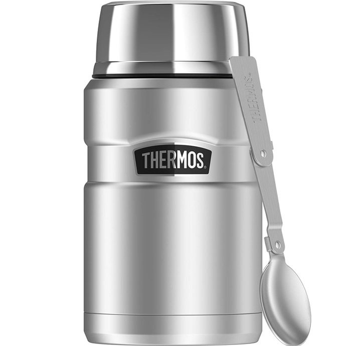 THERMOS Food thermos with folding spoon and cup 710 ml stainless steel