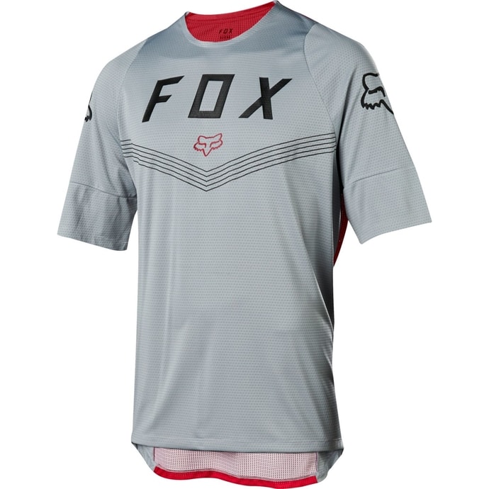 FOX Defend Ss Fine Line Jersey Steel Grey