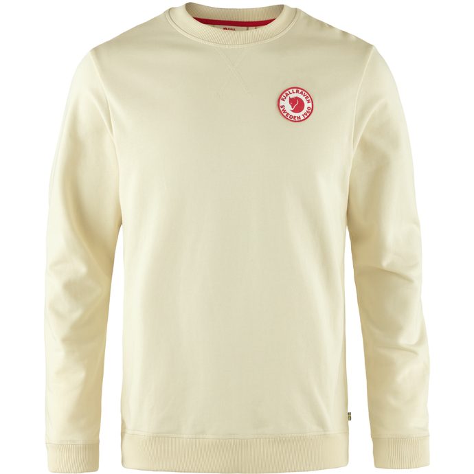 FJÄLLRÄVEN 1960 Logo Badge Sweater M, Chalk White