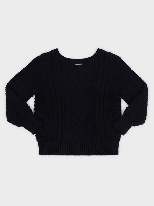 GAP 406517-00 Dětský pletený svetr Černá