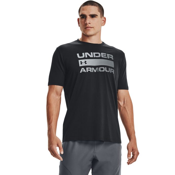 UNDER ARMOUR TEAM ISSUE WORDMARK SS, black