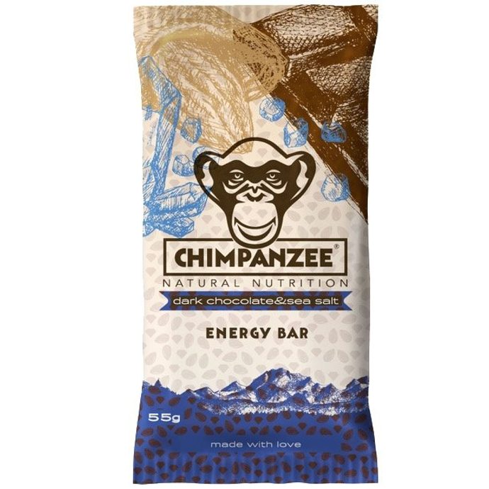 CHIMPANZEE ENERGY BAR Dark Chocolate - Sea Salt 55g