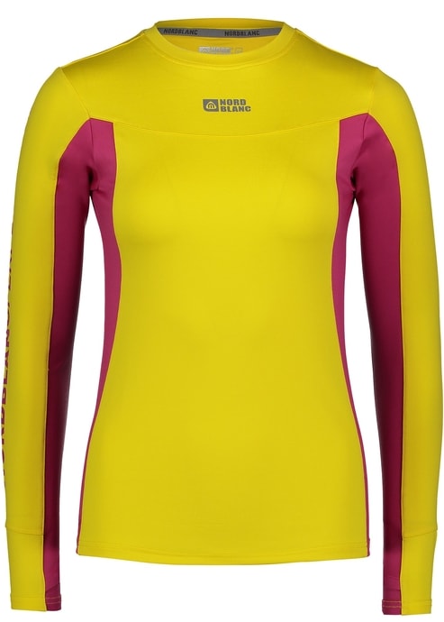 NORDBLANC NBFLF5892 LOVABLE žlutá - dámské nordic tričko s dlouhým rukávem