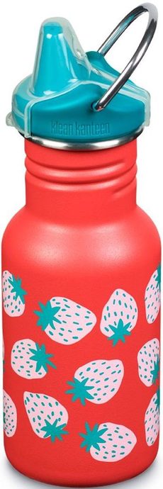 KLEAN KANTEEN Kid Classic Narrow w/Kid Sippy Cap 355 ml, coral strawberries