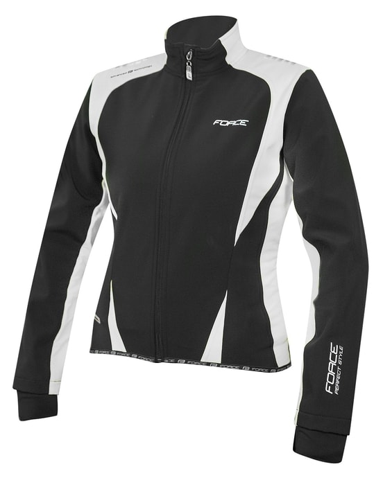 FORCE X71 LADY softshell, černo-bílá