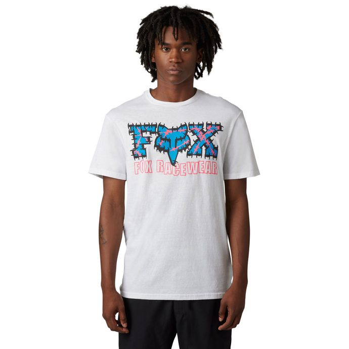 Barb Wire Ii Ss Prem Tee, Optic White - Men's shirt - FOX - 29.27 €