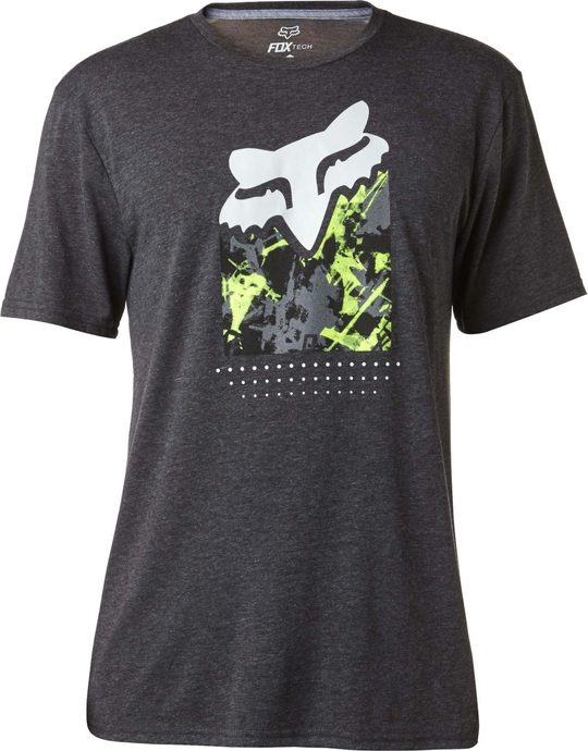 FOX Slasher Fill Ss Tech Tee Heather Black