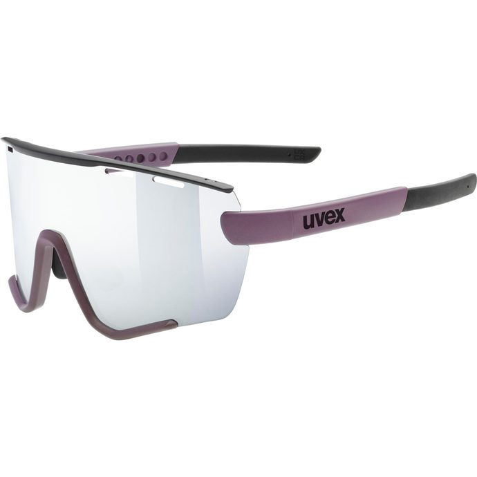 UVEX SPORTSTYLE 236 S SET PLUM BLACK MAT / MIRROR SILVER (CAT. 3) + CLEAR (CAT. 0) 2022