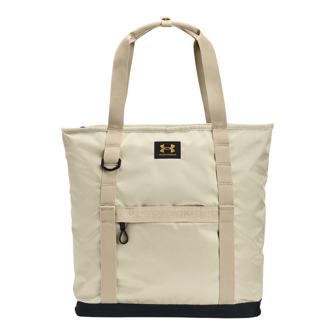 UNDER ARMOUR Essentials Tote BP, Silt / Khaki Base / Metallic Gold