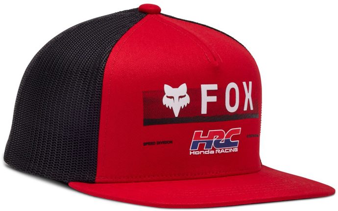 FOX Yth Fox X Honda Snapback Hat Flame Red