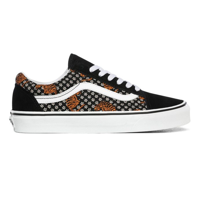 VANS UA OLD SKOOL (TIGER FLORAL) BLK/TR WHT