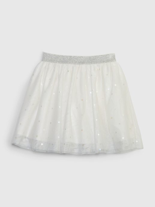 GAP 780168-00 Dívčí sukně Bílá