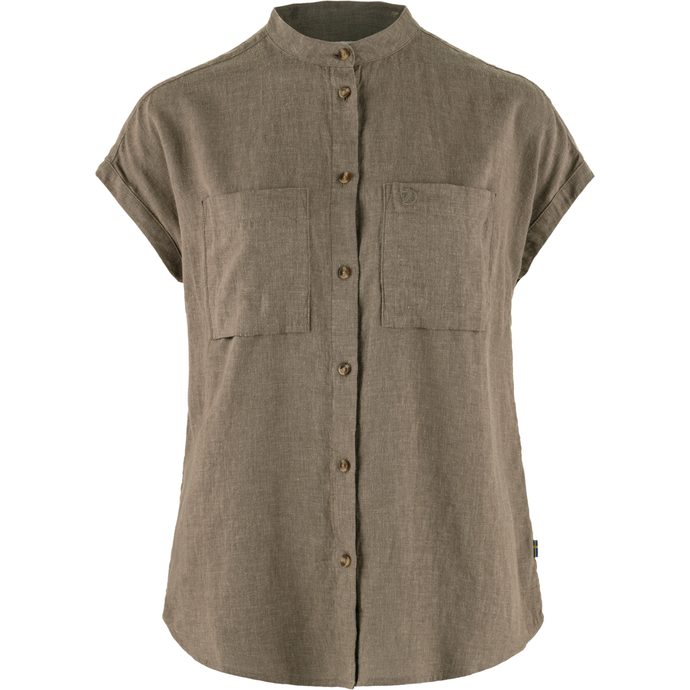 FJÄLLRÄVEN Övik Hemp Shirt SS W Suede Brown