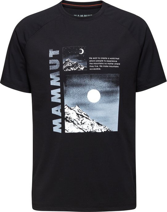 MAMMUT Mountain T-Shirt Men Day and Night, black