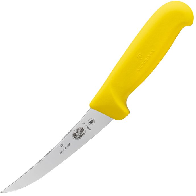 VICTORINOX Fibrox, boning knife, 12cm, straight, yellow