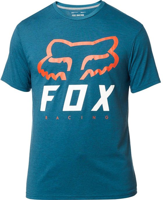 FOX Heritage Forger Ss Tech Tee Heather Midnight Blue