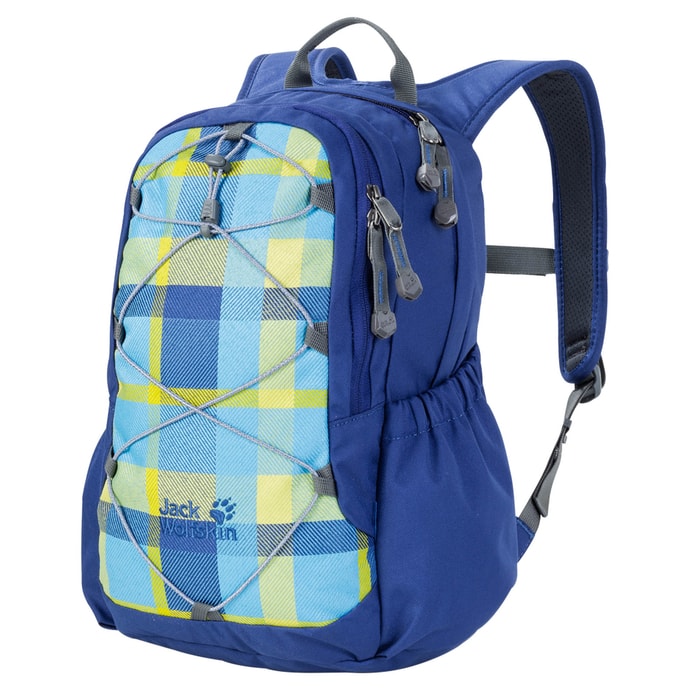 JACK WOLFSKIN KIDS GRIVLA PACK 12 blue woven check