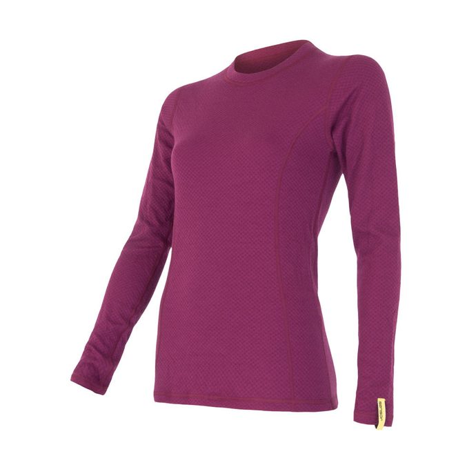 SENSOR MERINO DF ladies long sleeve shirt lilla