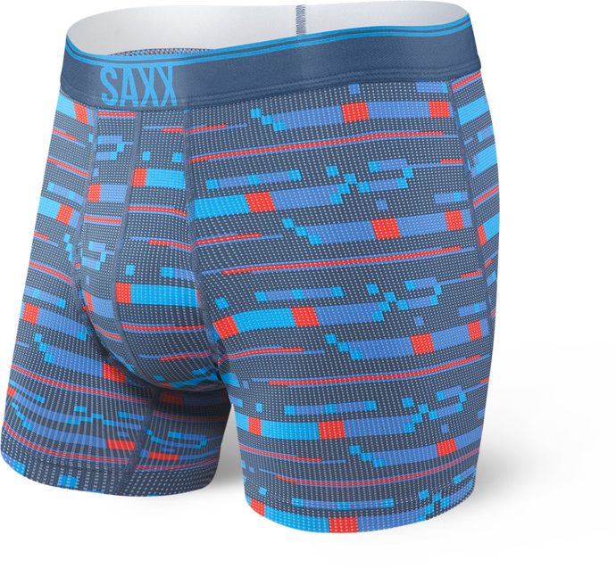 SAXX QUEST BOXER BRIEF FLY Blue Assembly Stripe