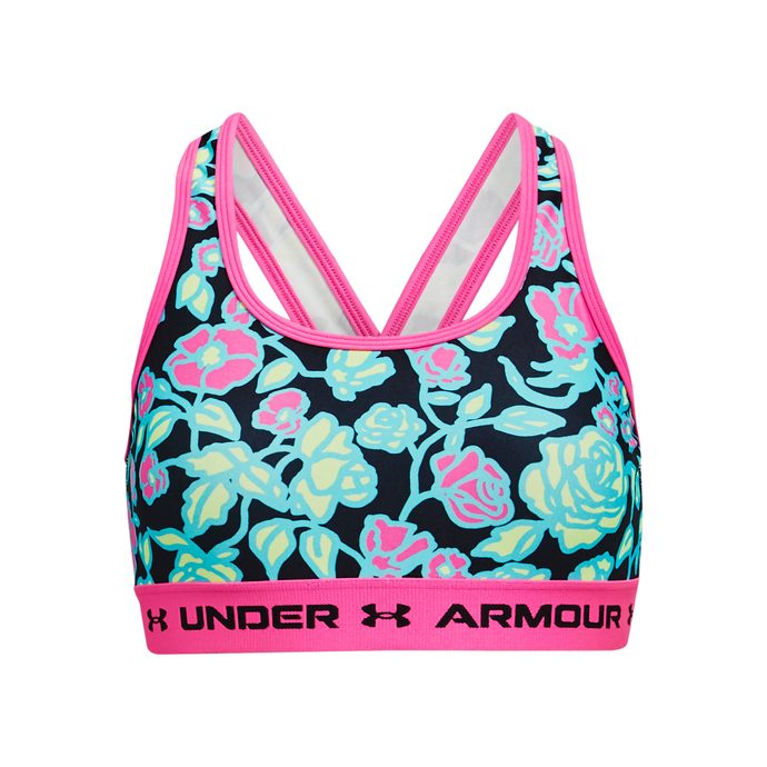  G Crossback Mid Solid, black - sports bra for girls - UNDER  ARMOUR - 17.22 € - outdoorové oblečení a vybavení shop