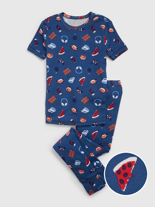 GAP 664188-00 Dětské vzorované pyžamo Tmavě modrá