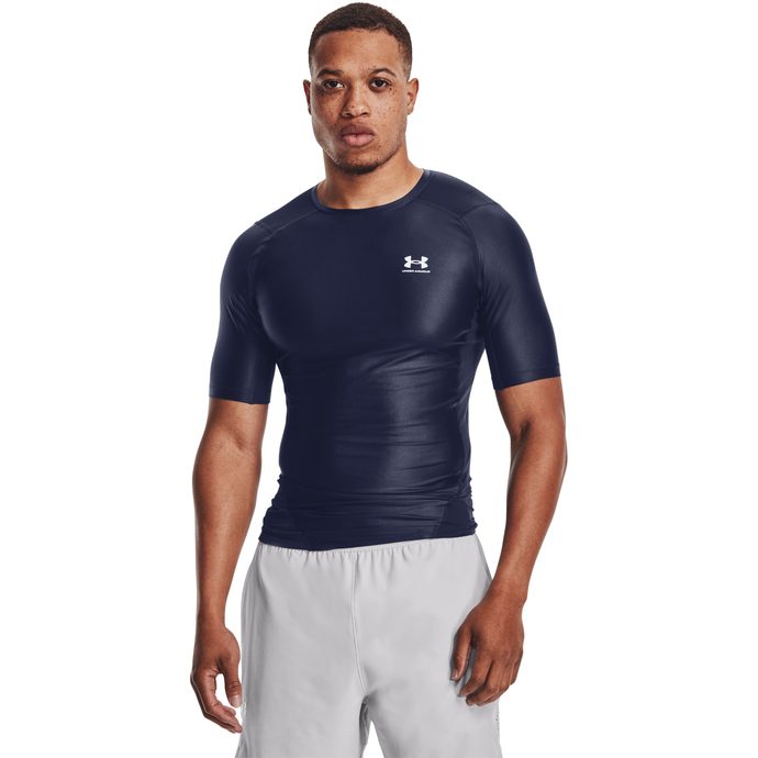 UNDER ARMOUR HG IsoChill Comp SS, Midnight Navy / White