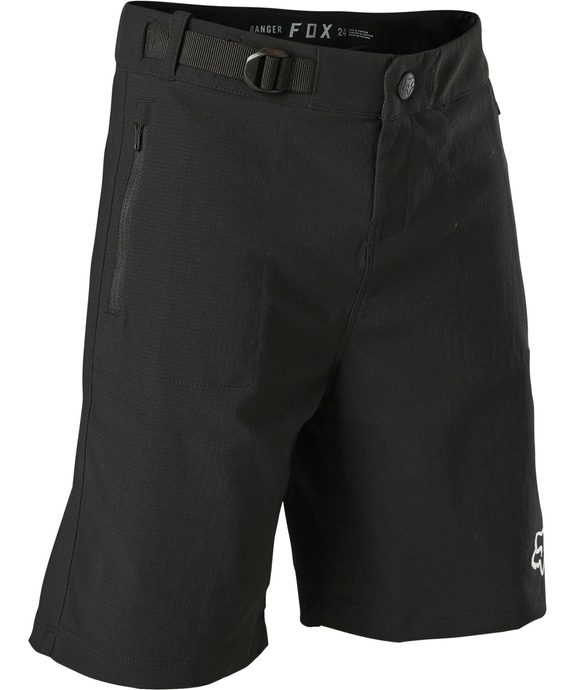 FOX Yth Ranger Short W/Liner, Black