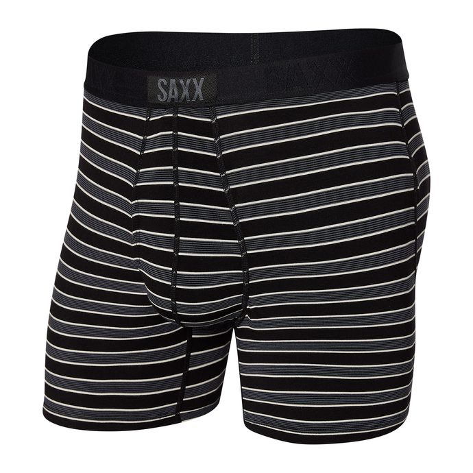 SAXX ULTRA BOXER BRIEF FLY black crew stripe