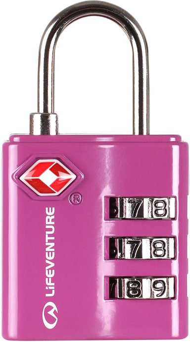 LIFEVENTURE TSA Combi Lock pink