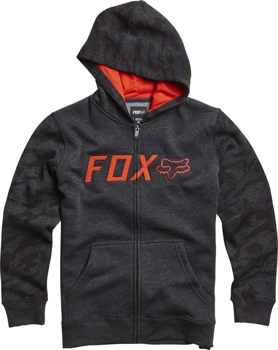 FOX Youth Galatia Zip Heather Black - mikina