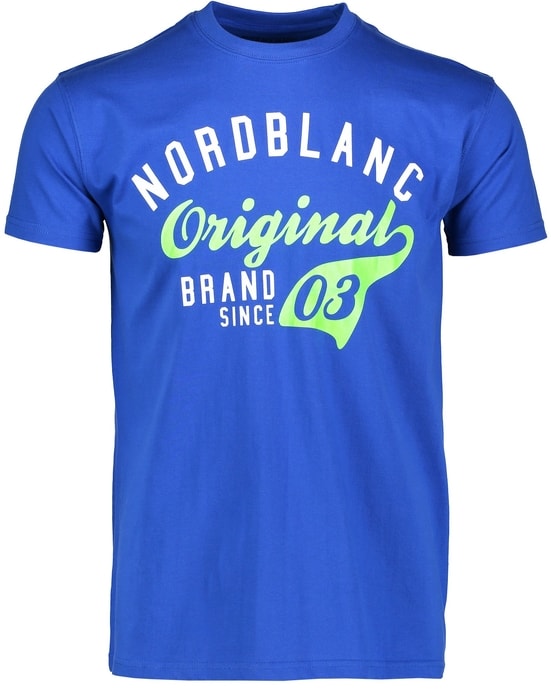 NORDBLANC NBFMT5934 FERVOR modrý gepard - pánské tričko