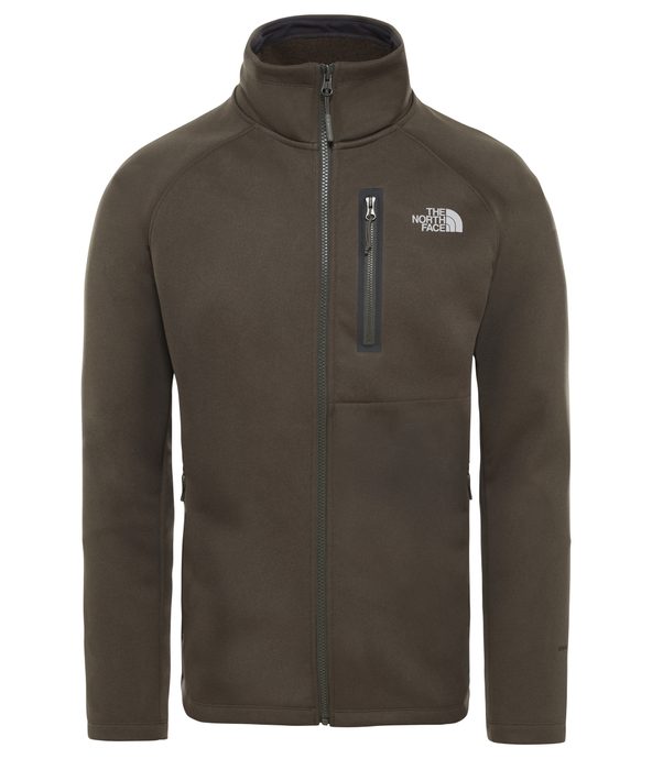 THE NORTH FACE M CAN SOFT SHELL JKT NEW TAUPE GRN DARK HEATHR