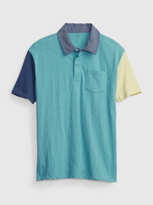 GAP 585694-00 Dětské polo tričko Modrá