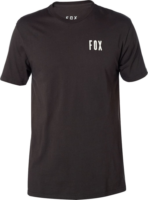 FOX Fault Block Ss Premium Tee, black vintage