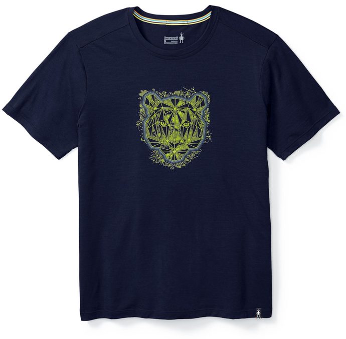 SMARTWOOL M MERINO 150 LE TIGRE TEE, deep navy