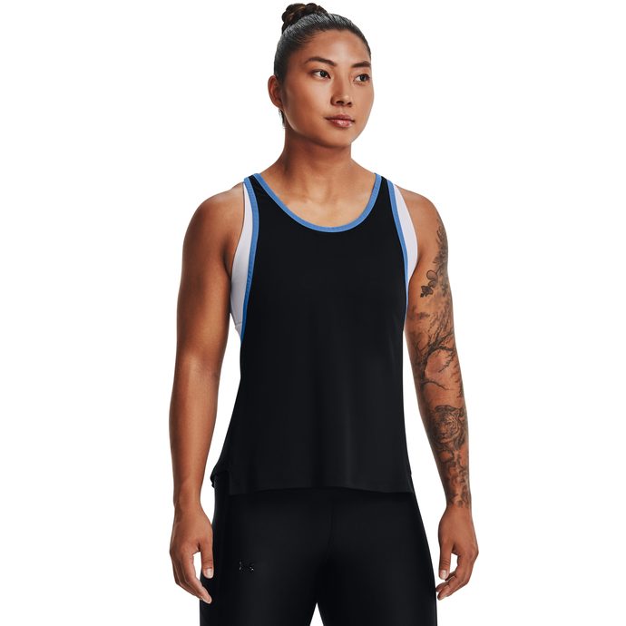 UNDER ARMOUR 2 in 1 Knockout Tank, Black