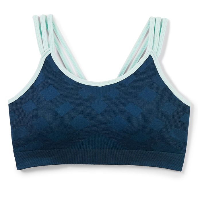 SMARTWOOL W MRN SPT SMLSS STRPP BRA, twilight blue