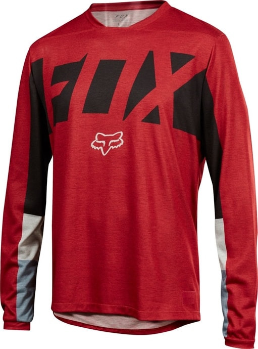 FOX Indicator Ls Drafter Jersey, dark red