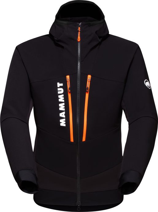 MAMMUT Aenergy SO Hybrid Hooded Jacket Men, black-vibrant orange