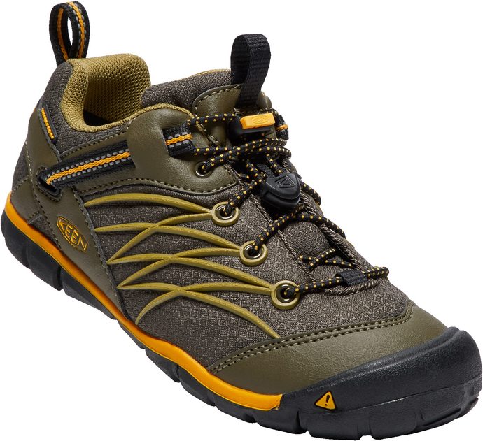 KEEN CHANDLER CNX WP JR dark olive/citrus