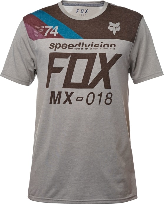 FOX Accordingly SS Tech Tee Heather Dark Grey