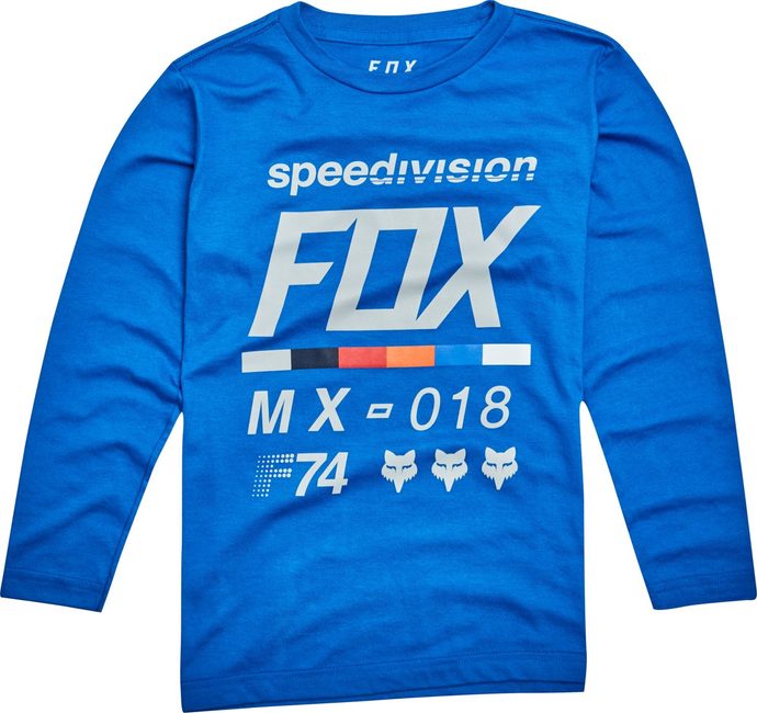 FOX Youth Draftr LS Tee Blue