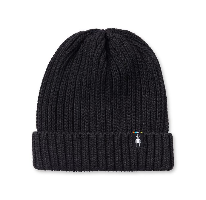 SMARTWOOL RIB HAT, charcoal heather