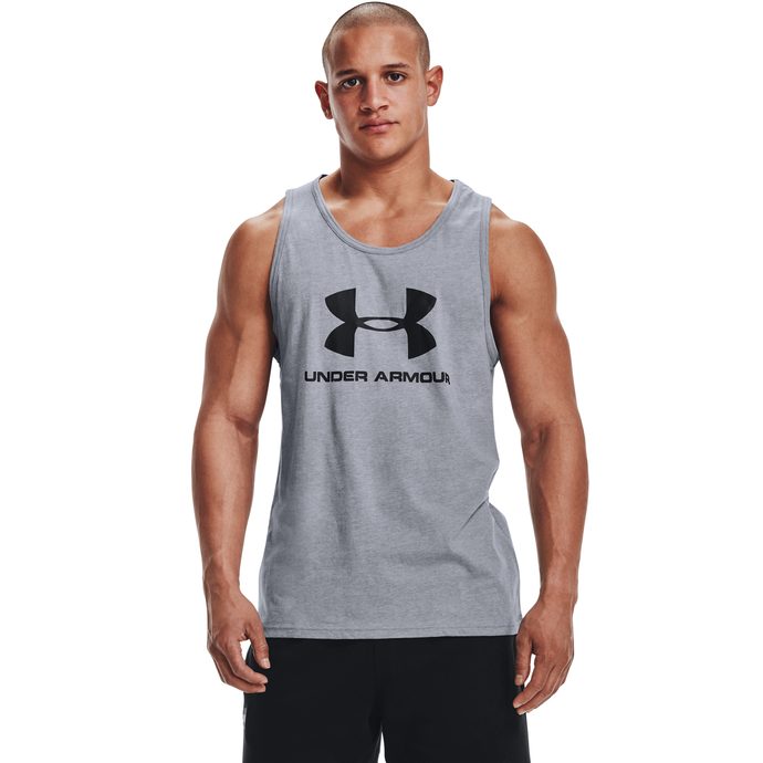 UNDER ARMOUR SPORTSTYLE LOGO TANK, grey