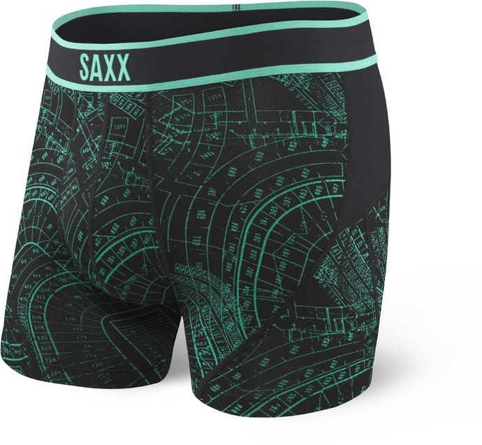 SAXX KINETIC BOXER, grid iron