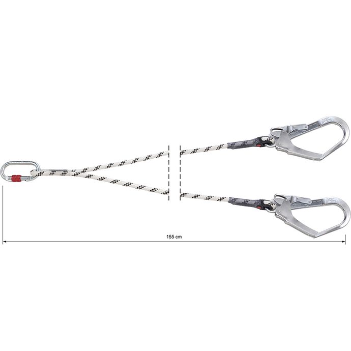 CAMP Rope Lanyard Double; +0981 + 2x2017; 155cm
