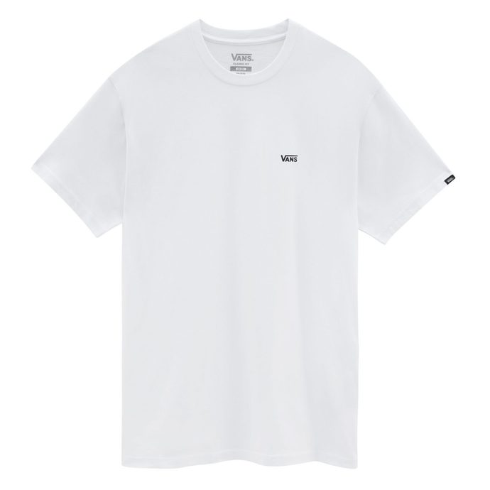 VANS LEFT CHEST LOGO T-SHIRT, White-Black