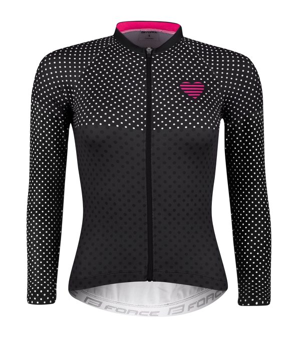 FORCE POINTS women's long. sleeve, black and pink