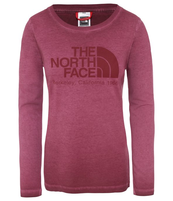 THE NORTH FACE W L/S WASHED BT-EU, SEQUOIA RED